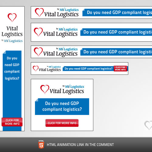 Vital Logistics needs a new banner ad Design por Helmer