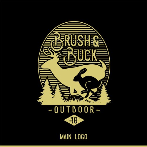 Design a logo for Brush and Buck apparel.