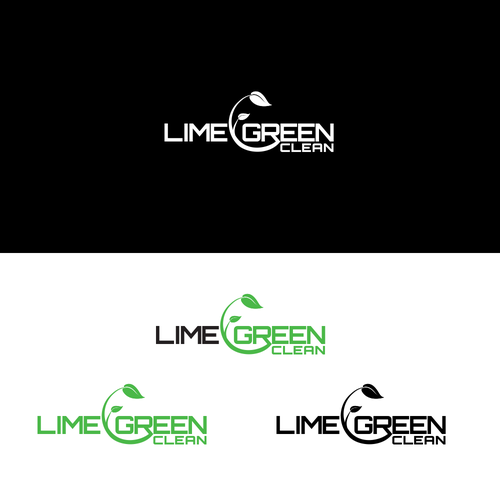 Lime Green Clean Logo and Branding Diseño de shafarza