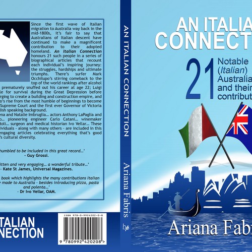 An Italian Connection: book cover design Diseño de CANDesigner