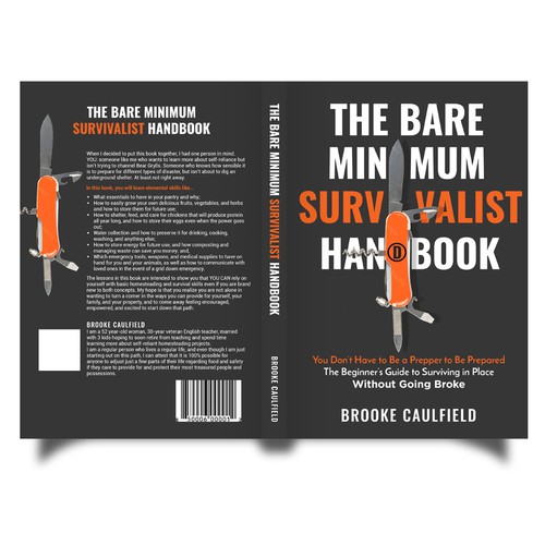 Design rugged, vibrant book cover for "shelter in place" how-to guide Design by Mr.TK