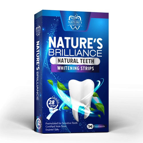 Natural Design Needed for Nature's Brilliance Whitening Strips Design by agooshe