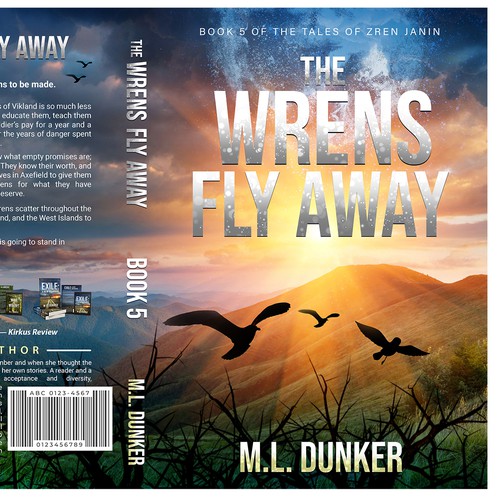 Design di Cover Contest For A Fiction Series The Wrens Fly Away - Book 5 di Kareem.S