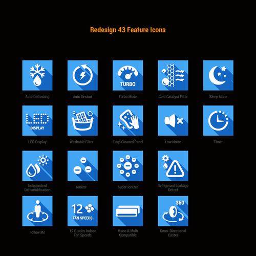 Designs | Redesign 43 Feature Icons | Icon or button contest