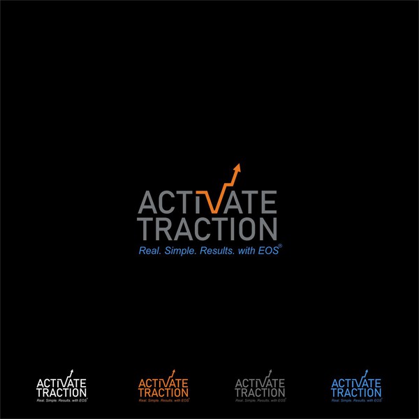 Active logo typography