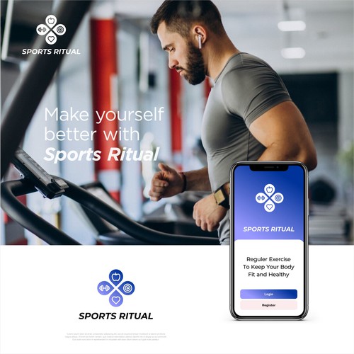 Design a modern, cool looking logo for a sports app Design by Stark Graphic