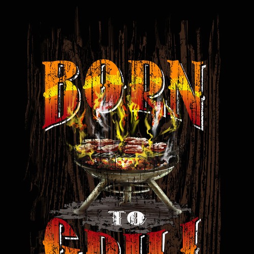 T-Shirt for Grill/BBQ fans, possible text:"My Grill, my Rules!" Design by *DCLA*