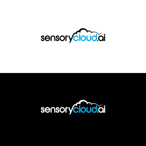 High tech logo for cloud computing company. Design by froxoo