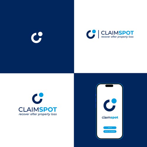 Standout Tech Logo for ClaimSpot - The Empowering Claims Side-Kick Design by M.I.Thomson