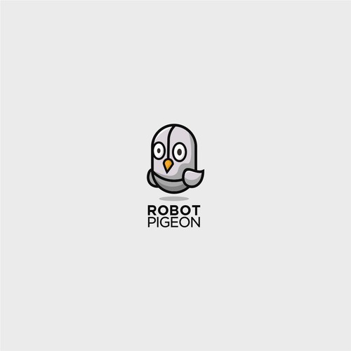 Design me a cartoon Robot Pigeon Logo Design by villyzm