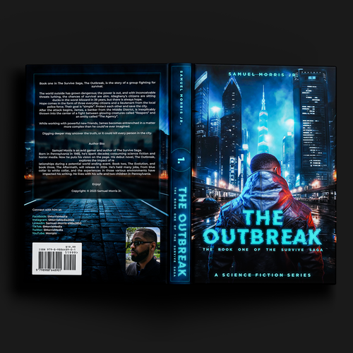 Sci-fi book cover with horror elements needed. Design by AnriDesign