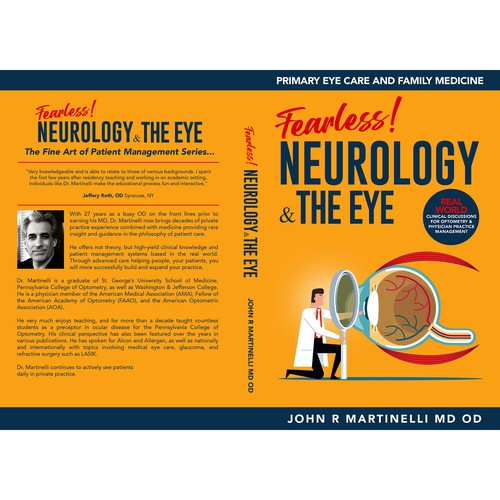 Medical Cover about Neurology & The Eye/Vision in a bold yet engaging style for a new educational series for physicians. Design by Aaniyah.ahmed