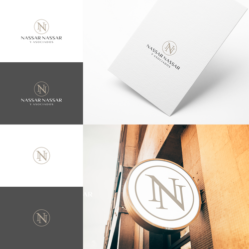 "Re creacion y arreglo de logo y brief de marca del despacho de abogados penal" winning Logo & business card