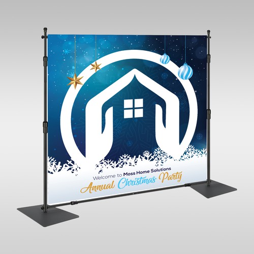 CHRISTMAS PARTY BACKDROP - CORPORATE!! Design by inventivao