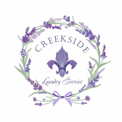 Wash & Fold services at a laundromat - sophisticated and French feel :) Design by Annlarosch