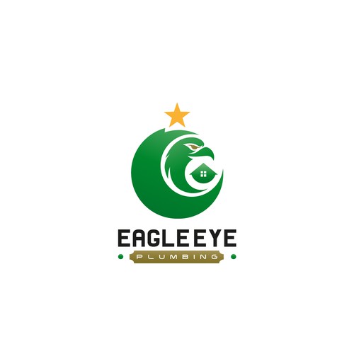 Eye catching and very marketable logo for plumbing company. The company name is Eagle Eye Plumbing Design by Gunsganesh