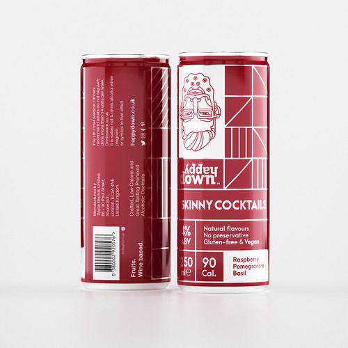 Premium Slim Can Packaging Design for a Global Award Winning Premixed Alcoholic Cocktail Brand Design by eolinart