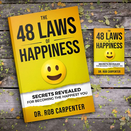 Design a fun and playful cover for a secrets to happiness book Design by Sam Arts Studio