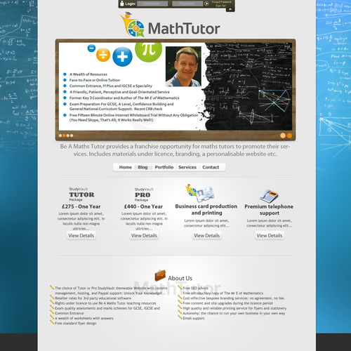 Be A Maths Tutor Needs A New Website Design Web Page Design Contest 99designs