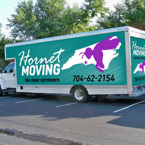 Hornet Moving truck Wrap Design by digital.ian
