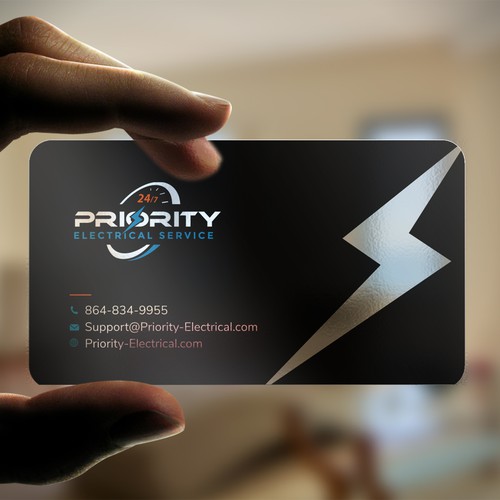 Mind Blowing Business Card for an Electrician Design by Xclusive16