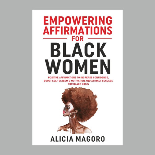 Designs | Affirmations for black women book cover | Book cover contest