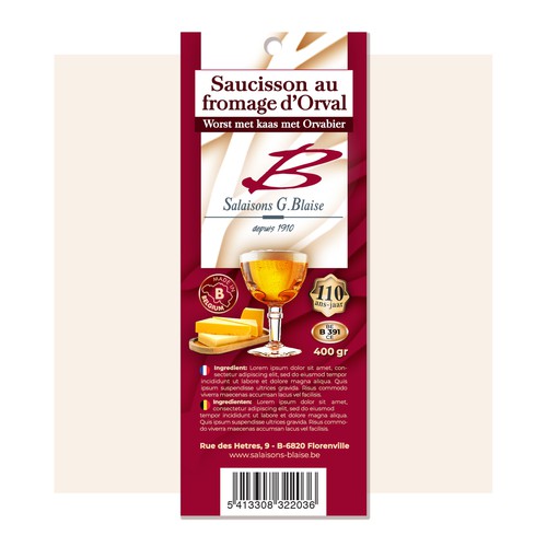 Etiquetas de producto propuesta en el concurso por imöeng