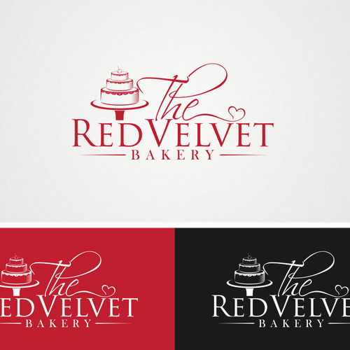 Create A Rich Classic Illustration Of A Red Velvet Cake ロゴ コンペ 99designs