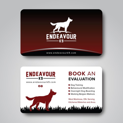 Dog Boarding Training Breeding Business Card Business Card Contest 99designs