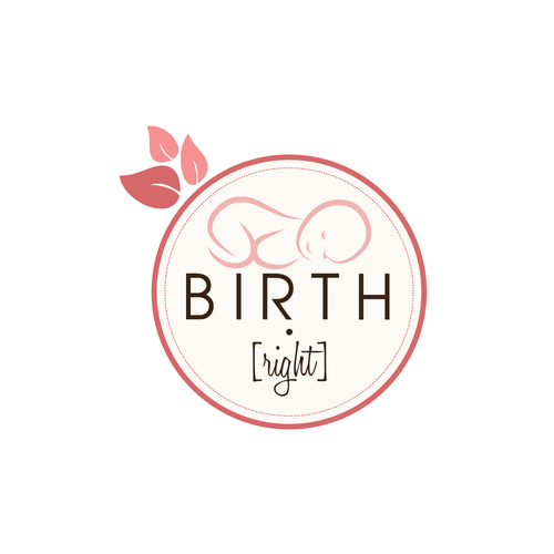 Create an awesome, noticeable and approachable logo for birth.right Design by Mihaela♡