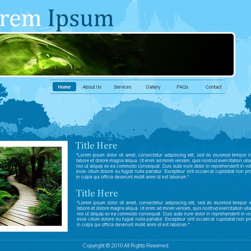 1-3 Page Website Template Design von Boneless Bangus