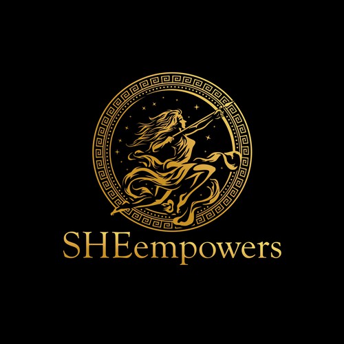 SHEempowers - luxurious design of a woman preferrably in some kind of a circle to appeal to women professionals Design by brint'X