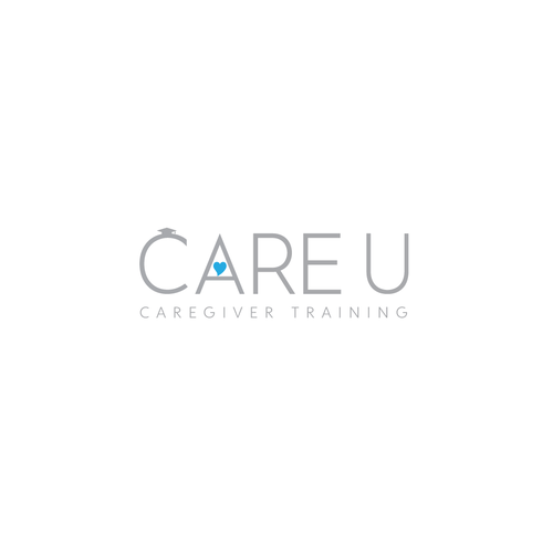 Fun yet sophisticated logo for our new training program, Care U. Design by ropix