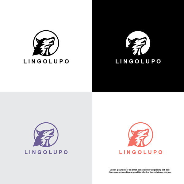 Design by Tomashy_Design titled "Wolf with message"