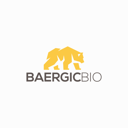 Design a biotech company logo including imagery of a bear. Design by LucianRadu