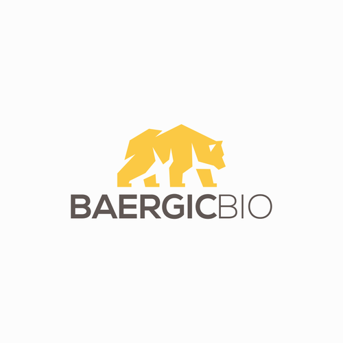 Design a biotech company logo including imagery of a bear. Design by Doris Gray