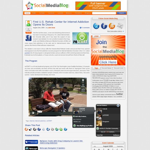 New Social Media Blog Site Design Needed Design by George Will