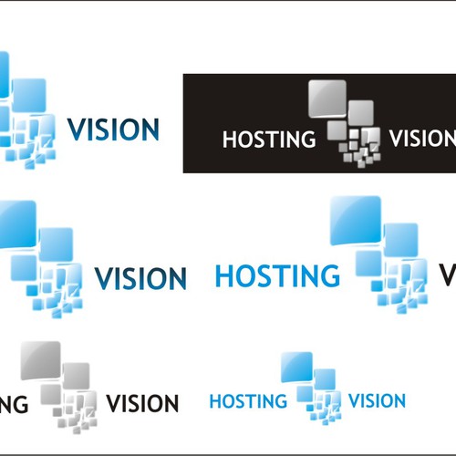 Create the next logo for Hosting Vision Design by hasham