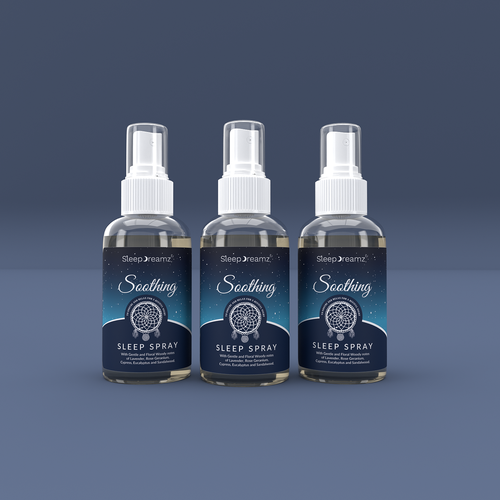 Sleep Spray label design for global Sleep brand Design by Tamara.D