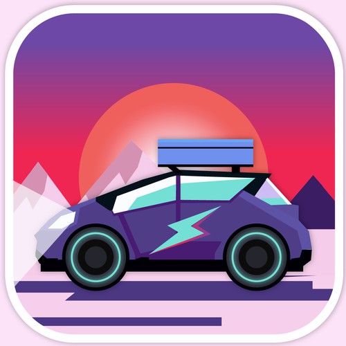 Design an iOS App icon for an electric vehicle trip planner Design by Andres M.