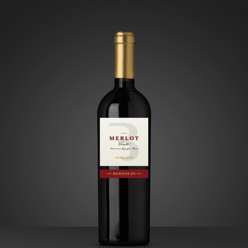Create a Wine label for a Merlot Barrique "Bertoldi" from Italy Design by nestorson