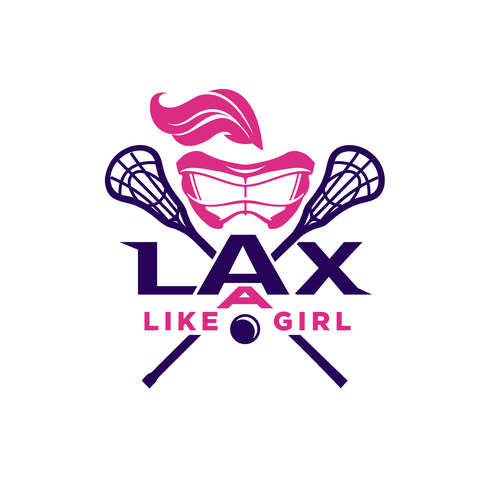 A classic yet fun logo for the fearless, confident, sporty, fun female lacrosse player Design by ies