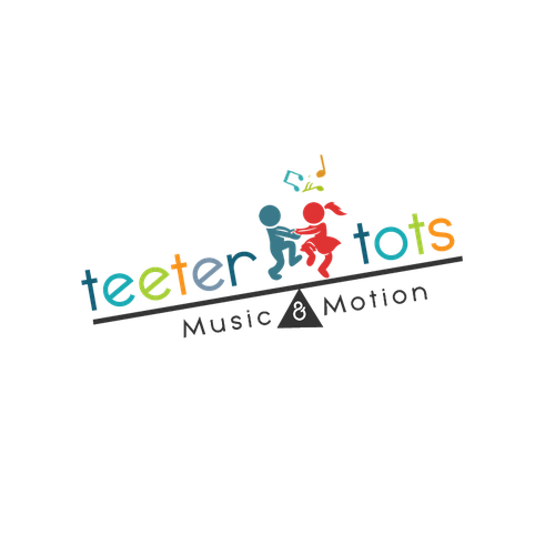 Teeter Totter meets Tumbling Tots - this logo is all about play! Design by Jelena Creative