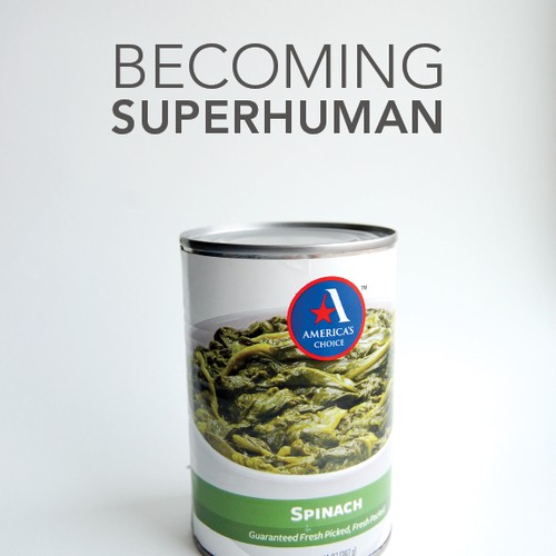 "Becoming Superhuman" Book Cover Design by bconnor