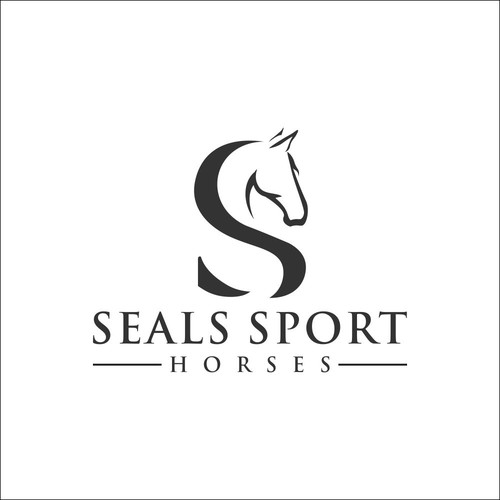 Dressage Horse trainer logo Design by AzZura83