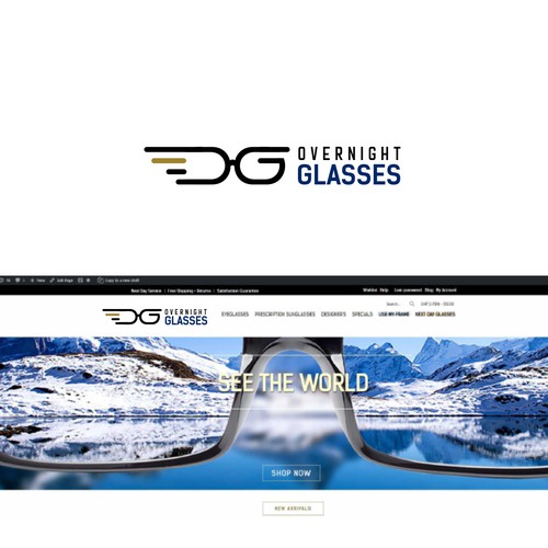 Design a speed and quality logo for overnight glasses Logo design contest 99designs