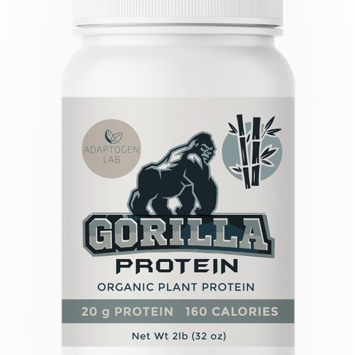 Aesthetic Label for Vegan Protein Power Design by ve_sta