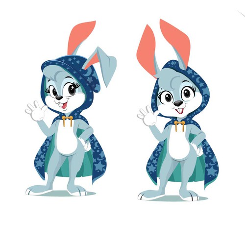 Cloak-Wearing Bunny Character (Vector) for Children's Book! Design réalisé par BroomvectoR