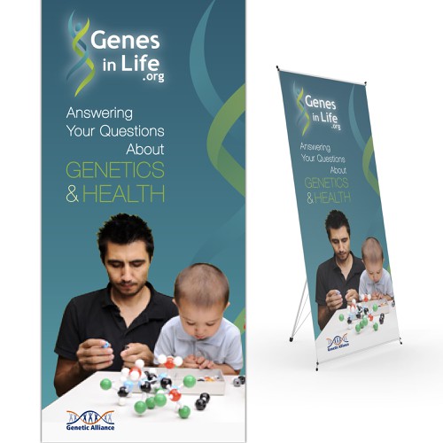 Create a conference poster for Genetic Alliance! Design by LocLe