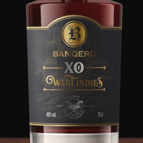 Design the labels of a whole new range of double aged RUM from the CARIBBEAN Design by sam2305